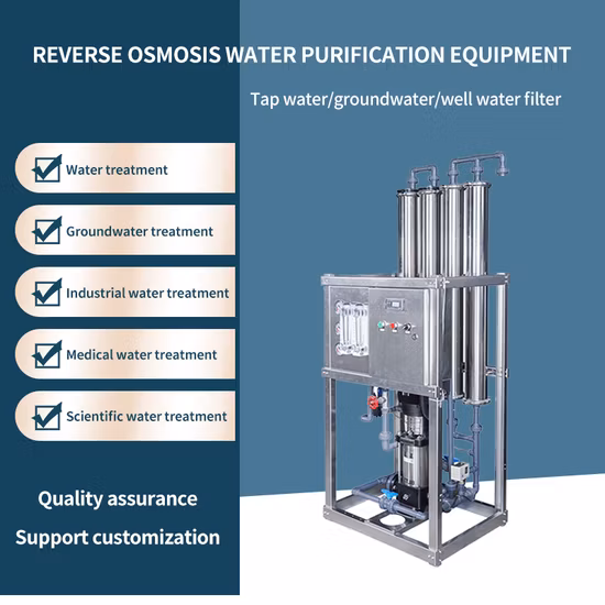 1時間あたり10000リットルのステンレス鋼304/316前処理タンクRO水処理フィルター逆浸透システム
